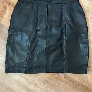 Black Leather Skirt